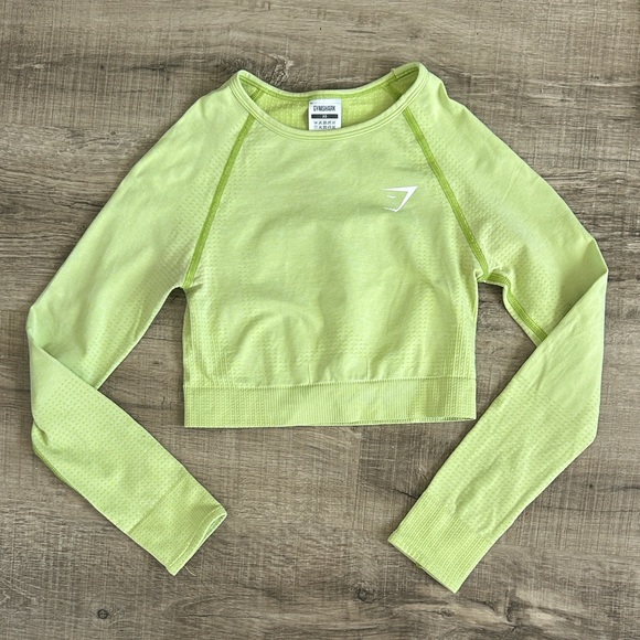 Gymshark Vital Seamless Long Sleeve Crop Top XS - Picture 1 of 3